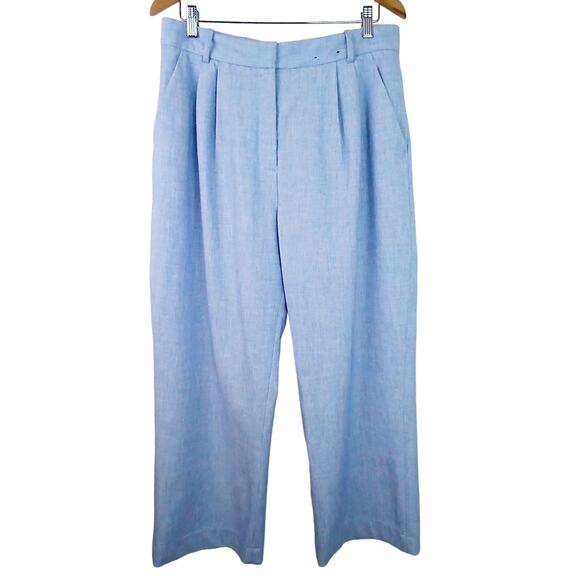 Abercrombie & Fitch SZ 32/14 Curve Love Sloane Tailored Pant Blue NWOT - Picture 4 of 10